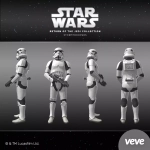 Star Wars Stormtrooper 3D Digital Collectible – Return of the Jedi VeVe NFT mit Ansicht von allen Seiten