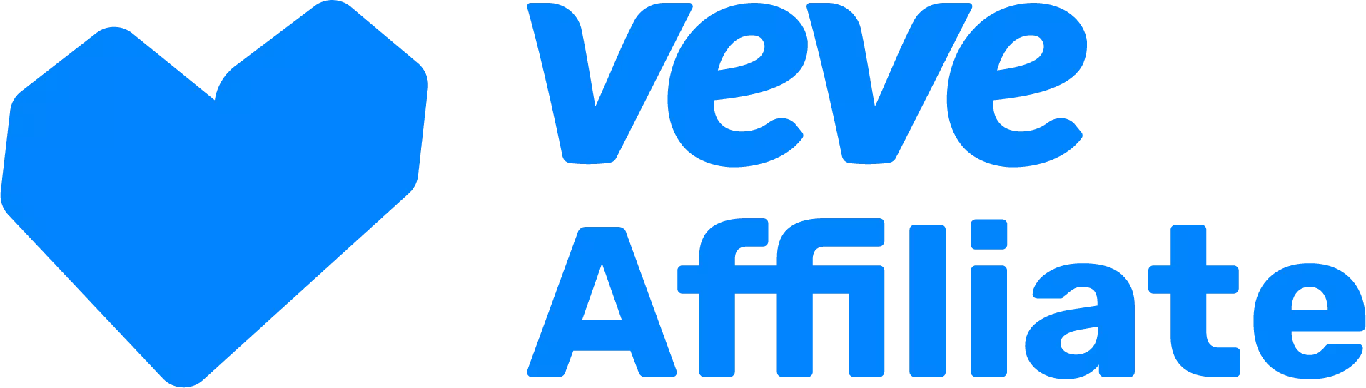 VeVe Affiliate Logo blau auf transparentem Hintergrund