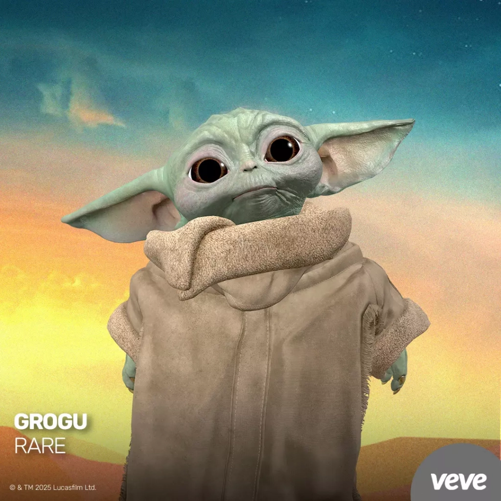 Grogu Baby Yoda 3D Digital Collectible – offizielles VeVe Star Wars NFT aus The Mandalorian, detailreich und ikonisch