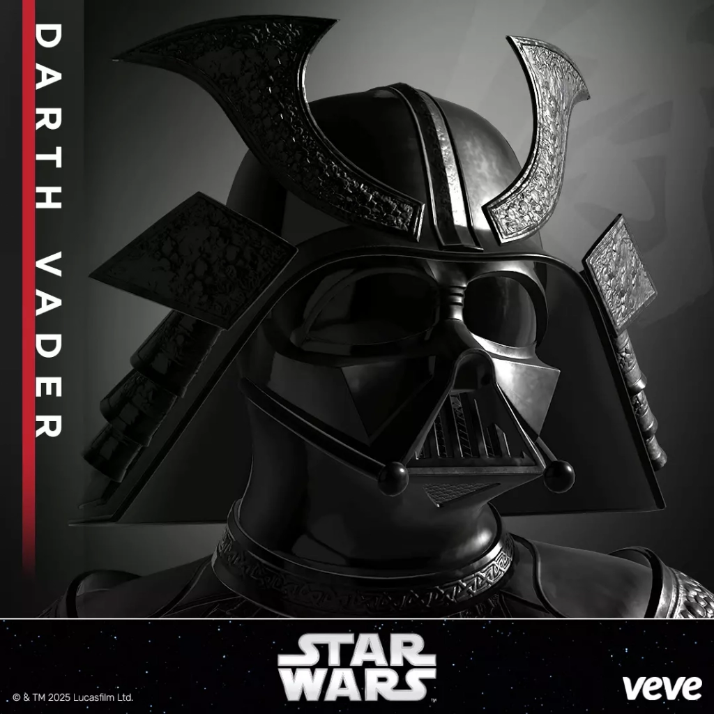 Darth Vader Samurai Series – offizielles VeVe Star Wars 3D Digital Collectible NFT, Edo-inspirierte Rüstung mit Sith Symbolik