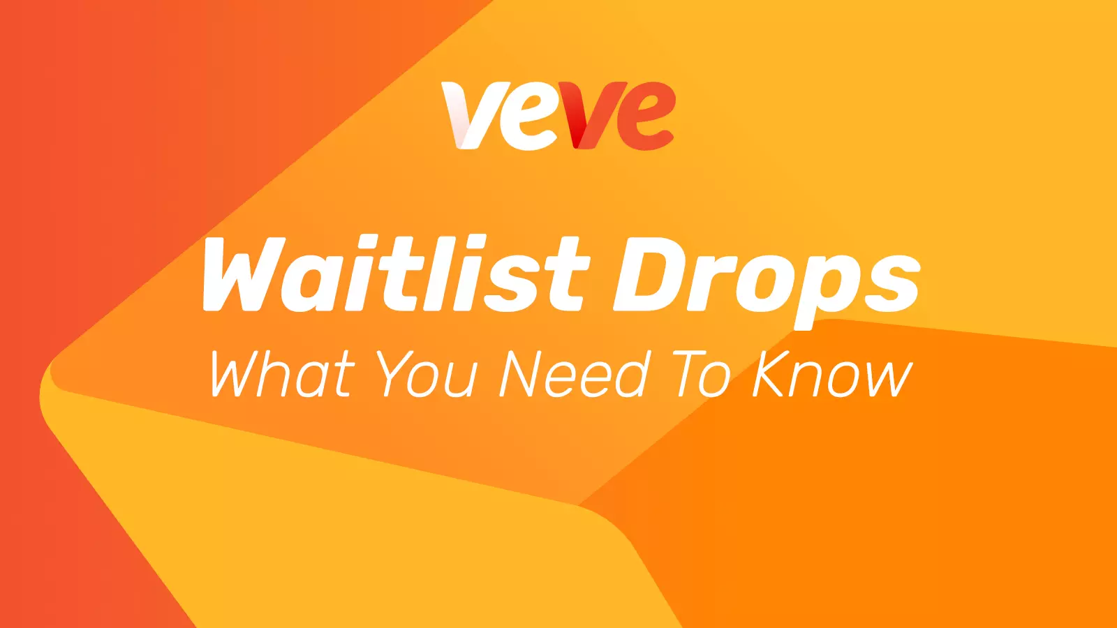 VeVe Waitlist Drops. Offizielles Banner in orange