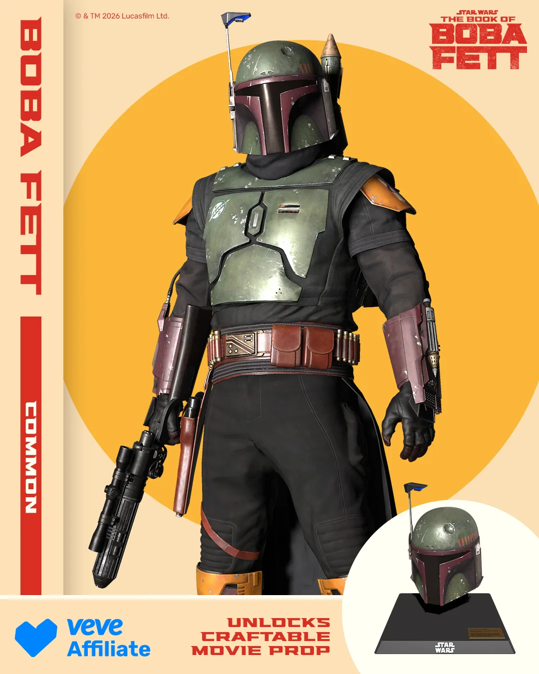 Key Visual zur VeVe Underworlders Collection: Boba Fett Series 2 aus The Book of Boba Fett als 3D Digital Collectibles.