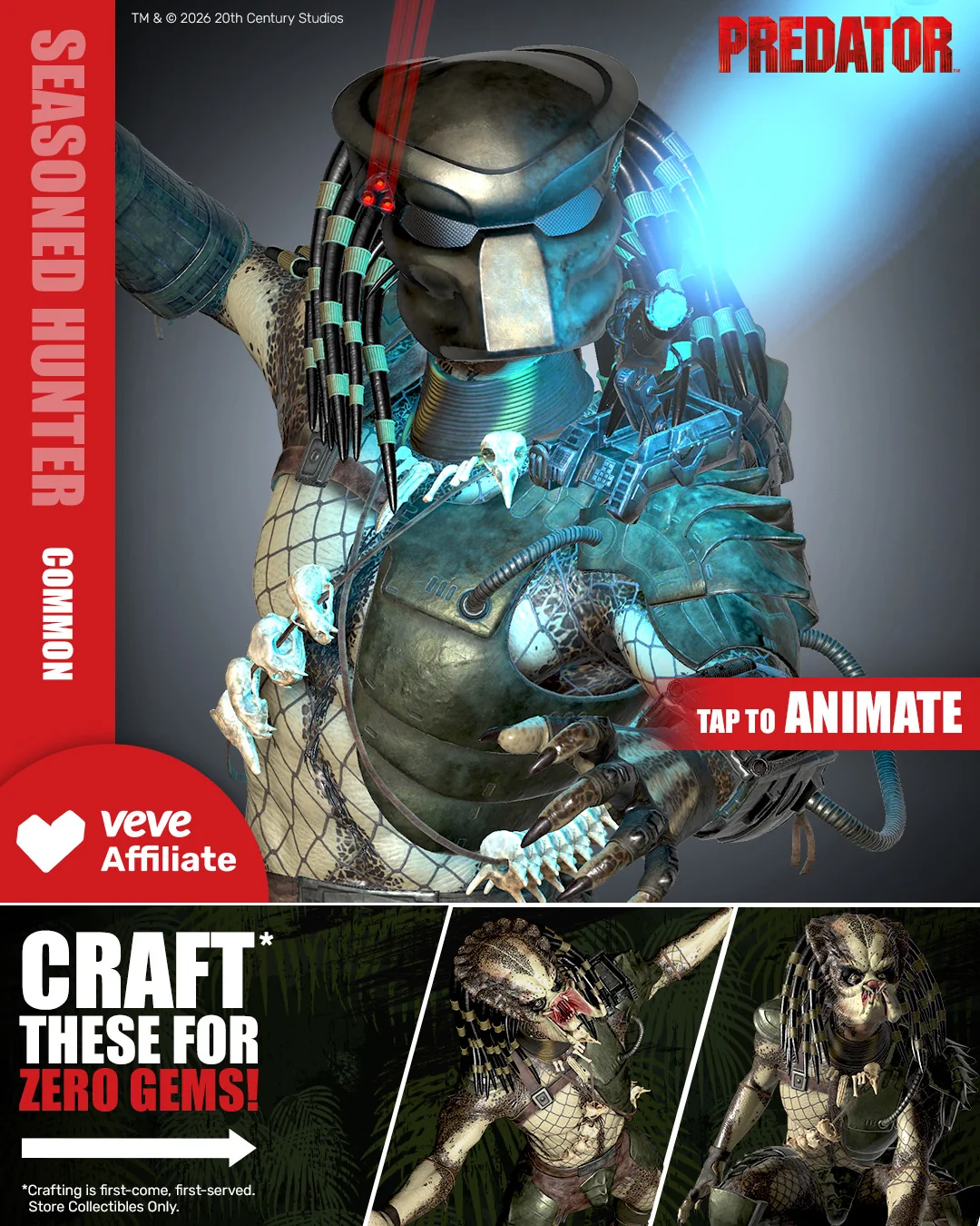 Jungle Predator Seasoned Hunter als VeVe Exclusive Motiv innerhalb der Jungle Predator Serie, digitales Collectible aus der Predator-Franchise.