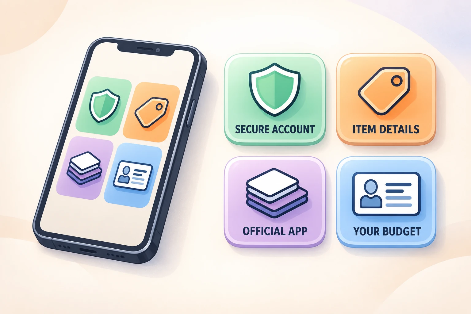 Offizielle App nutzen, Account sichern, Objektangaben lesen und das eigene Budget einhalten.